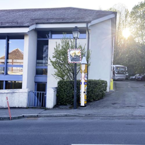 Miroir de sécurité antigivre et antibuée, qualité supérieure, 80 x 60 cm