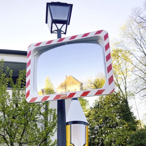 Miroir de sécurité 80 x 60 cm, antigivre et antibuée